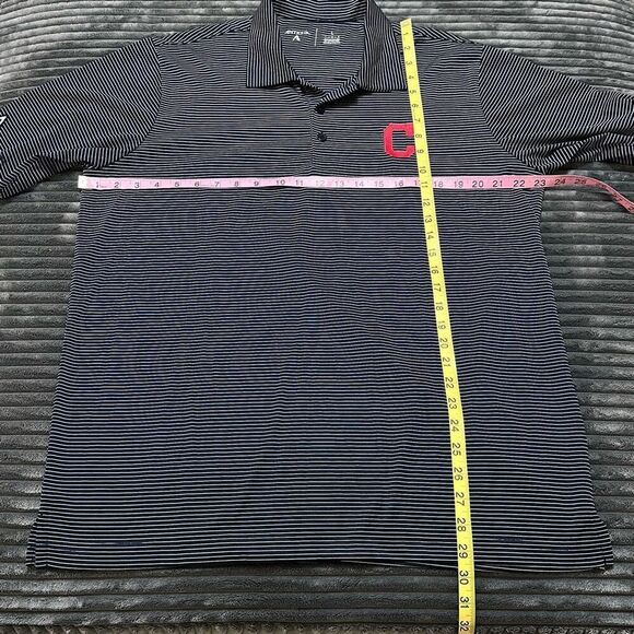 Antigua MLB Cleveland Indians Guardians Short Sleeve Polo Shirt Men’s L - Picture 4 of 5